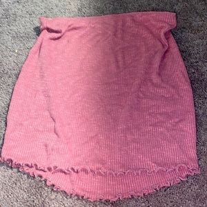 front and back pictures. women’s pink skirt. large.